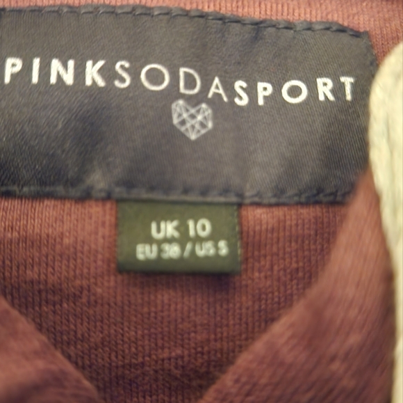 PINK SODA Sport Essentials oversized hoodie in brown size Small - Picture 8 of 11